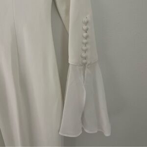 NWT Calvin Klein White Long Sleeve Dress Size 4